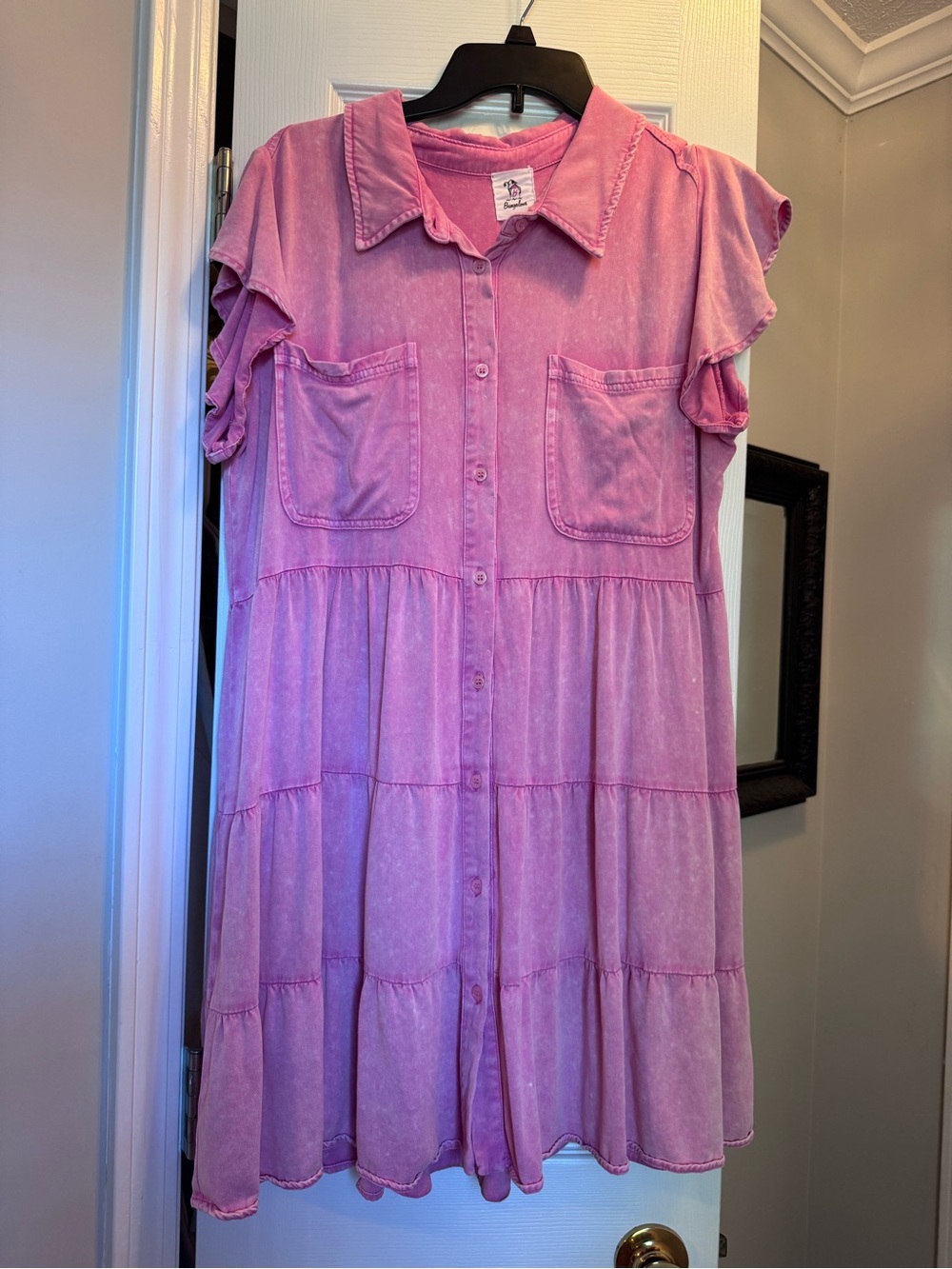 Bohemian shirt style dress